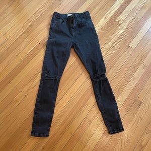 Topshop black Jamie jeans